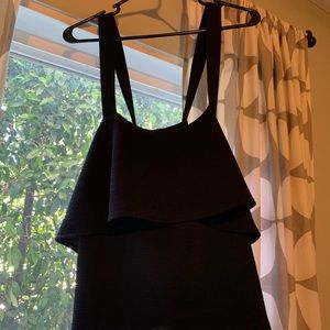 Madewell black sleeveless blouse